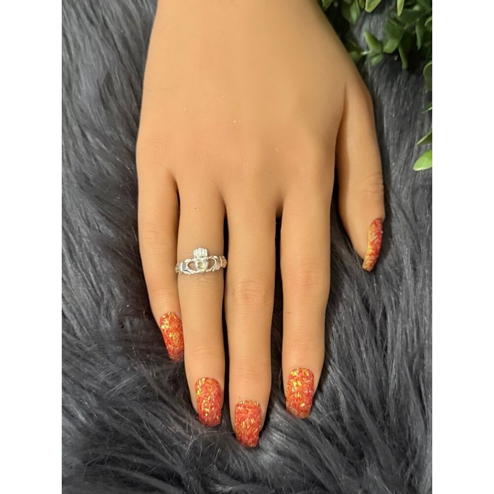 Sterling Claddagh Ring - image 4